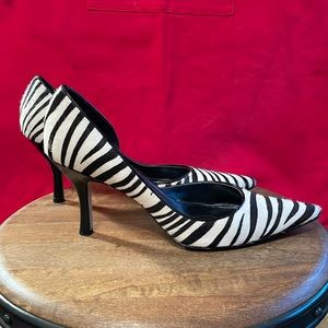 Woman’s Zebra Print AK Anne Klein High Heal Shoes Pumps